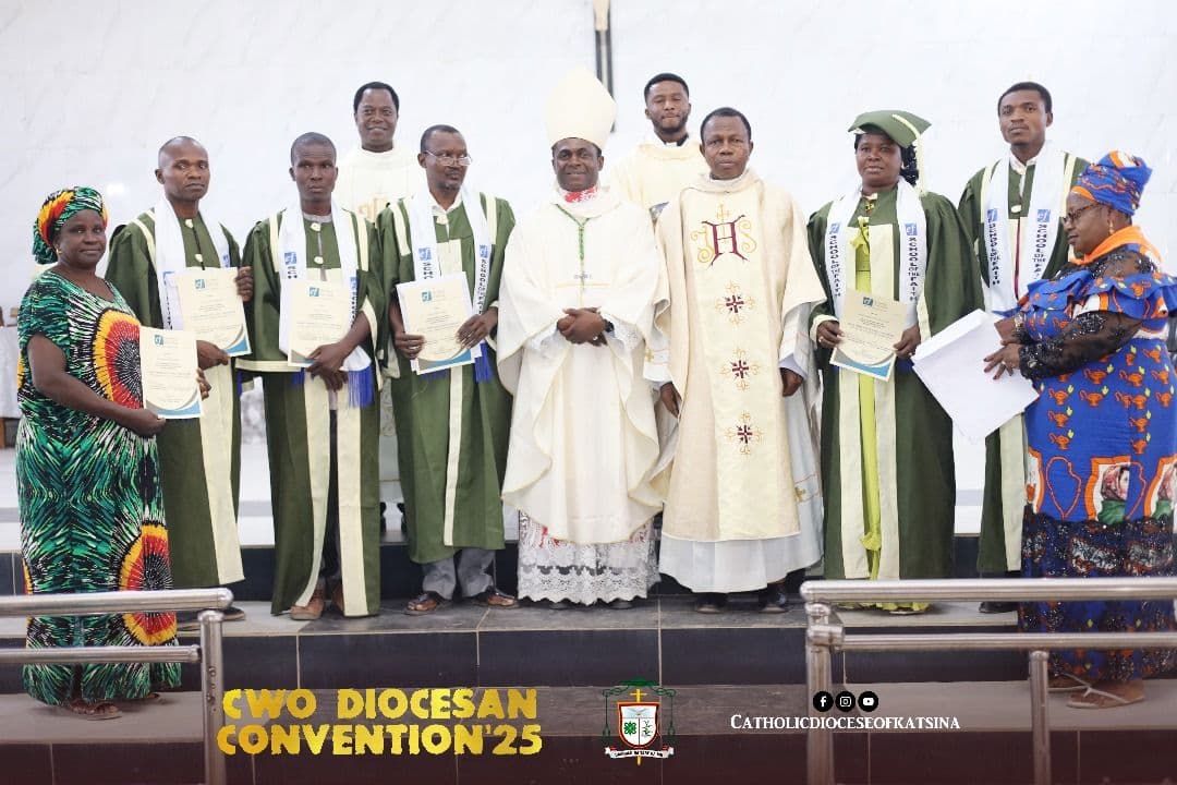 GRADUATES OF SCHOOL OF FAITH HONORED BY THE BISHOP